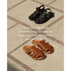 VIBAe - Amalfi Leather sandal - cognac brown