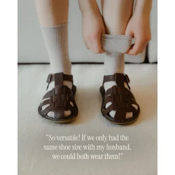 VIBAe - Capri Leather sandal - Cocoa brown