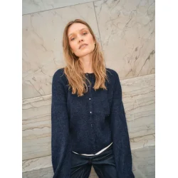  Mos Mosh - Almine Strik Cardigan - Salute Navy