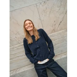  Mos Mosh - Almine Strik Cardigan - Salute Navy