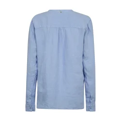 Mos Mosh - Danna Linen bluse - Brunnera Blue