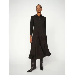 Mos Mosh - Maike Pleat Kjole - Black