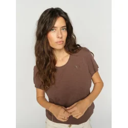 Mos Mosh - Safina SS Tee - Coffee Quartz