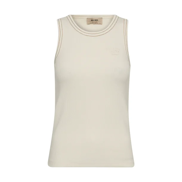 Mos Mosh - Ara Rib Tank Top - Ecru