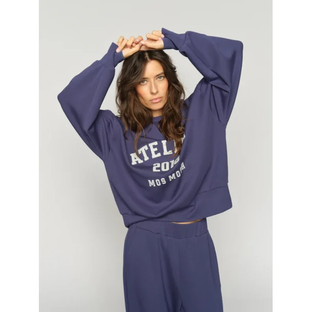 Mos Mosh - Nima O LS Sweatshirt - Crown Blue