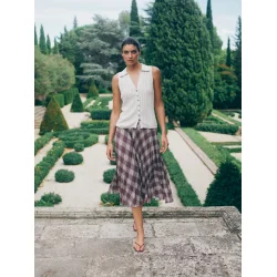 Mos Mosh - Rinja Marisol Line Strik Top - Ecru