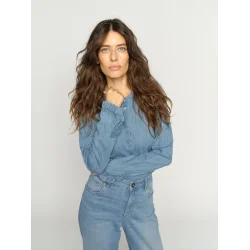 Mos Mosh - Mattie Denim Skjorte - Mid Blue