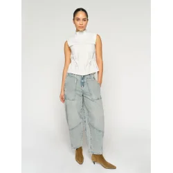 Mos Mosh - Rosie Galleon Jeans - Light Blue