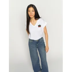 Mos Mosh - Silao V-SS Tee - White