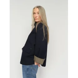 Mos Mosh - Fallon Mercer Jakke - Salute Navy