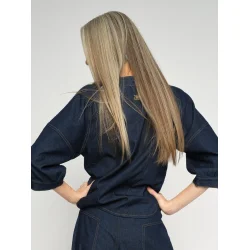 Mos Mosh - Bari Crispy Skjorte - Dark Blue