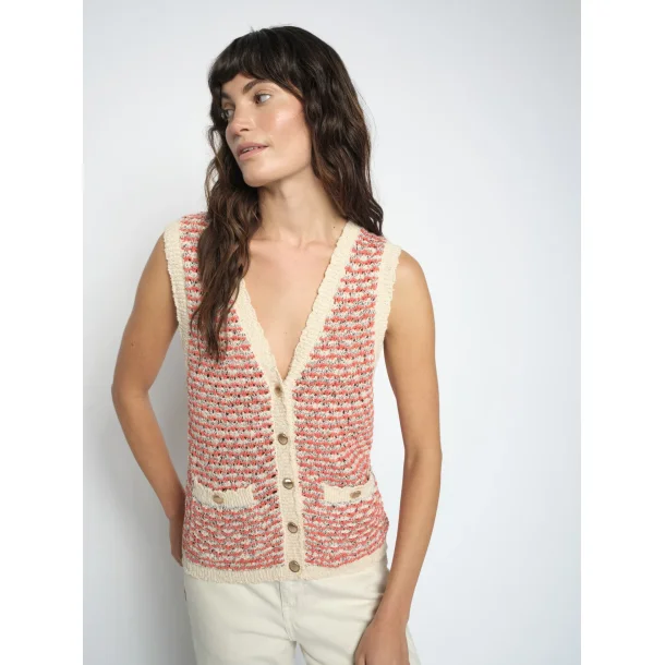 Mos Mosh - Miah Knit Vest - Emberglow