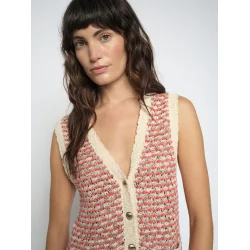 Mos Mosh - Miah Knit Vest - Emberglow