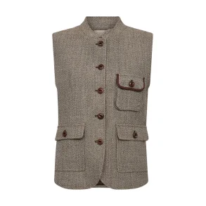 Mos Mosh - Abigail Utah Vest - Dark Camel