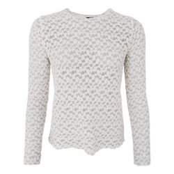 Black Colour - Blair LS Lace bluse - Off White