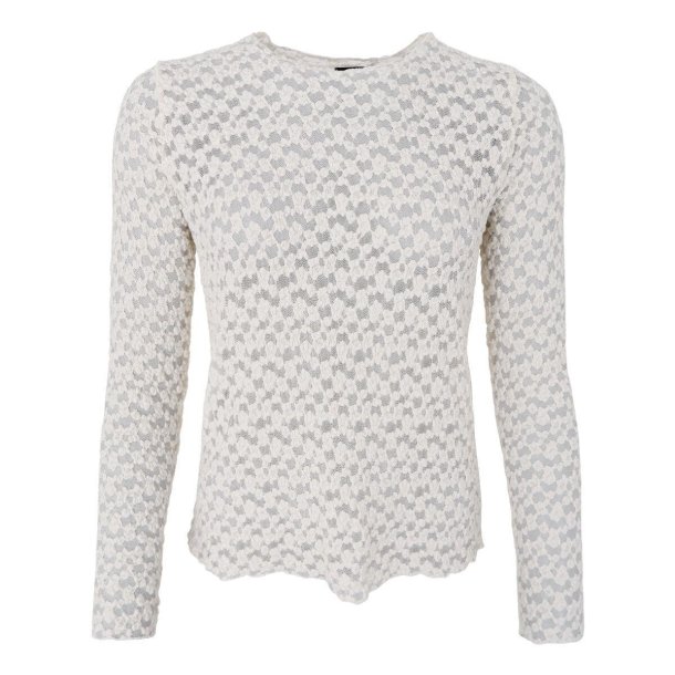 Black Colour - Blair LS Lace bluse - Off White