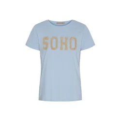 Marta - Herdis Tee - Celeste Light/ Beige