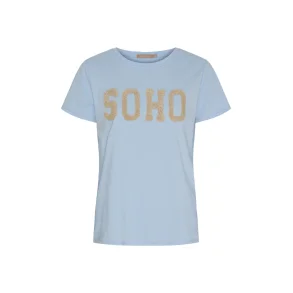 Marta - Herdis Tee - Celeste Light/ Beige