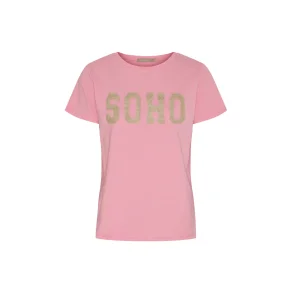 Marta - Herdis Tee - Rosa Barbie/ Beige