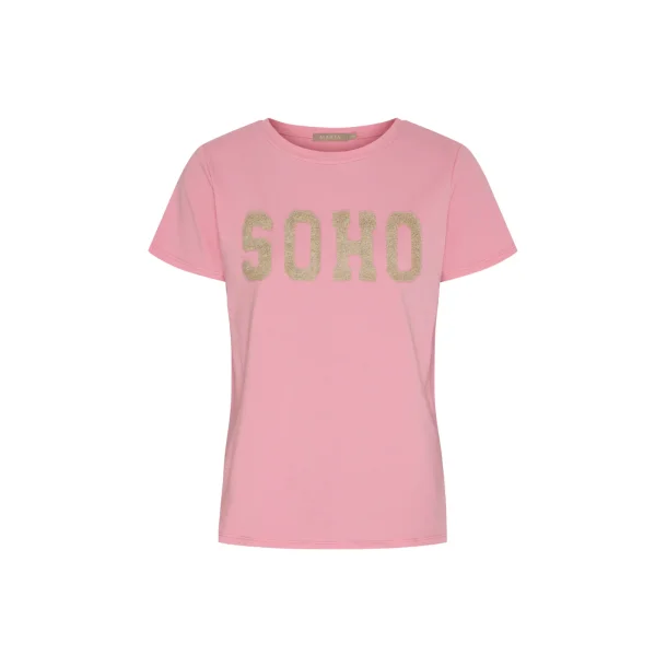 Marta - Herdis Tee - Rosa Barbie/ Beige
