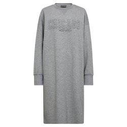 Mos Mosh - Renzi O-LS Sweatdress - Grey Melange
