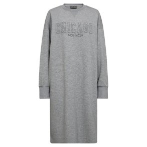 Mos Mosh - Renzi O-LS Sweatdress - Grey Melange