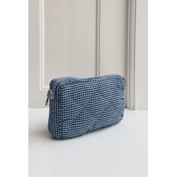 Boii - Simba Small Toilet Bag - Mini Blue Check