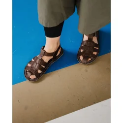VIBAe - Capri Leather sandal - Cocoa brown