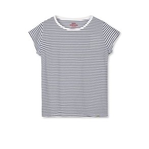 Mads N�rgaard - Fine Jersey Stripe Teasy Tee fav - White/Black