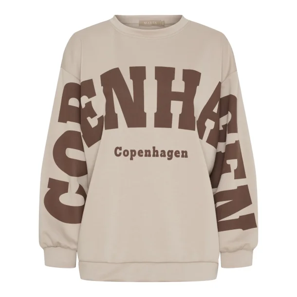 Marta - Hibiscus Sweatshirt - Beige New