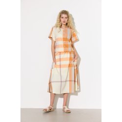 Hunk�n - Frankie nederdel - Orange Checked