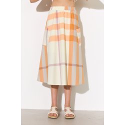 Hunk�n - Frankie nederdel - Orange Checked