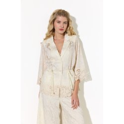 Hunk�n - Patty Lace Blazer - Cream
