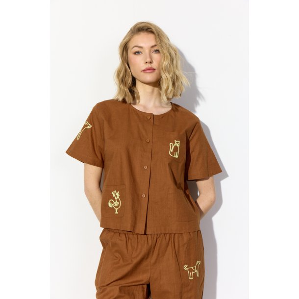 Hunk�n - Nina Skjorte - Brown