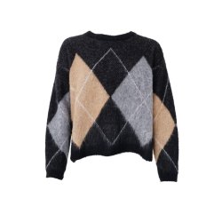 Black Colour - Beth Argyle Strik Jumper - Black