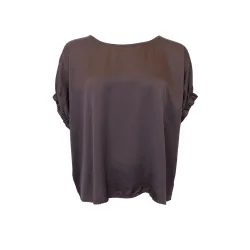 Black Colour - Mabel Blouse - Coffee - Onesize