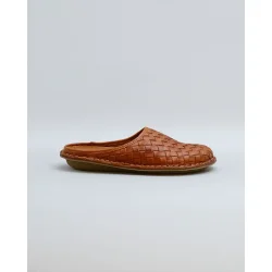VIBAe - Wovan Leather sandaler - Cognac brown