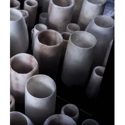 Sirocco Living - Alabaster Medium - Hvid - 20x8 cm