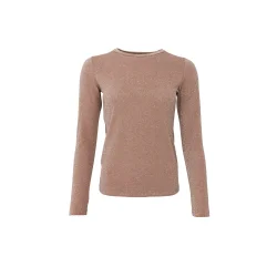 Black Colour - Faye Lurex bluse - Golden taupe