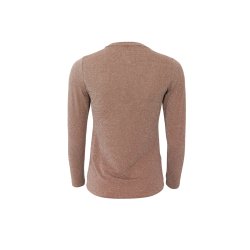 Black Colour - Faye Lurex bluse - Golden taupe