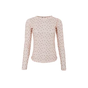 Black Colour - Annie Mesh Blouse - Powder Dot