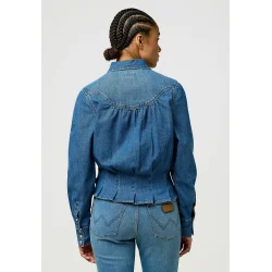 Wrangler - Femme Peplum Skjorte - Light Hand