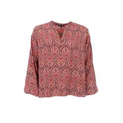 Black Colour - Luna Bluse - Powder tulip