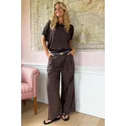 Black Colour - Mabel Blouse - Coffee - Onesize