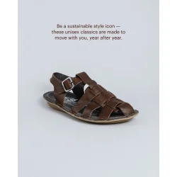 VIBAe - Capri Leather sandal - Cocoa brown