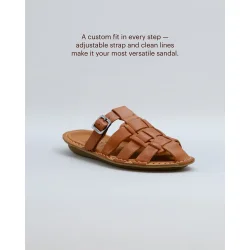 VIBAe - Amalfi Leather sandal - cognac brown