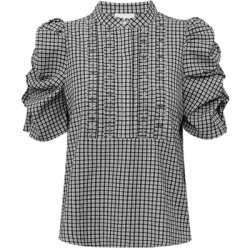 Gossia - Annsofi bluse - Black checks