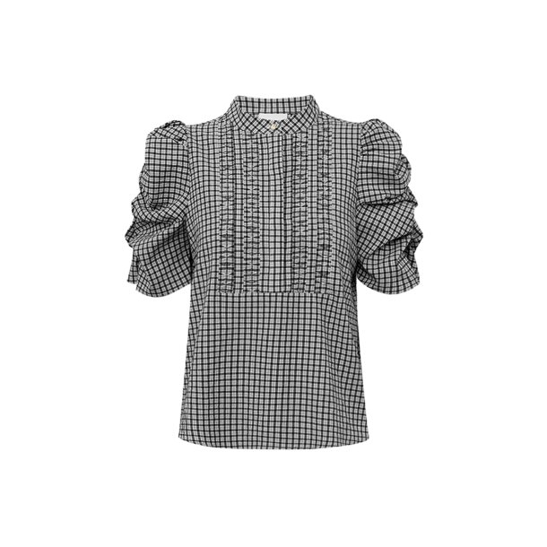 Gossia - Annsofi bluse - Black checks