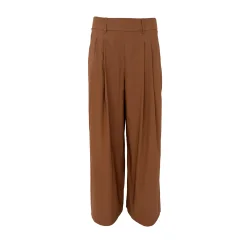 	 Black Colour - Davina Wideleg Bukser - Hazelnut Brown
