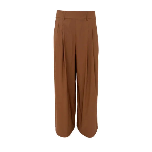 	 Black Colour - Davina Wideleg Bukser - Hazelnut Brown